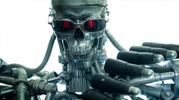 Robot cyborg war machine via Shutterstock