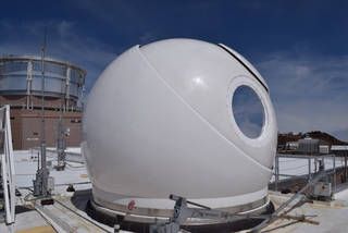 egg-looking optical telescope dome
