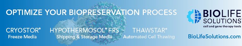 The Gold Standard for T Cell Cryopreservation - CryoStor, cGMP Cell Freeze Media