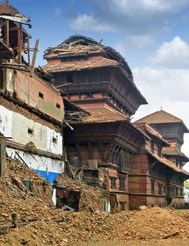 Country: Nepal Site: Durbar Square Caption: View of site Image Date: May 5, 2015 Photographer: René Fan/World Monuments Fund Provenance: Site Visit during earthquake Original: email from Lisa Ackerman